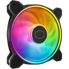 Cooler Master MasterFan MF120 HALO² Fan 1-Pack - Premium 120 mm Black RGB Cooling Solution